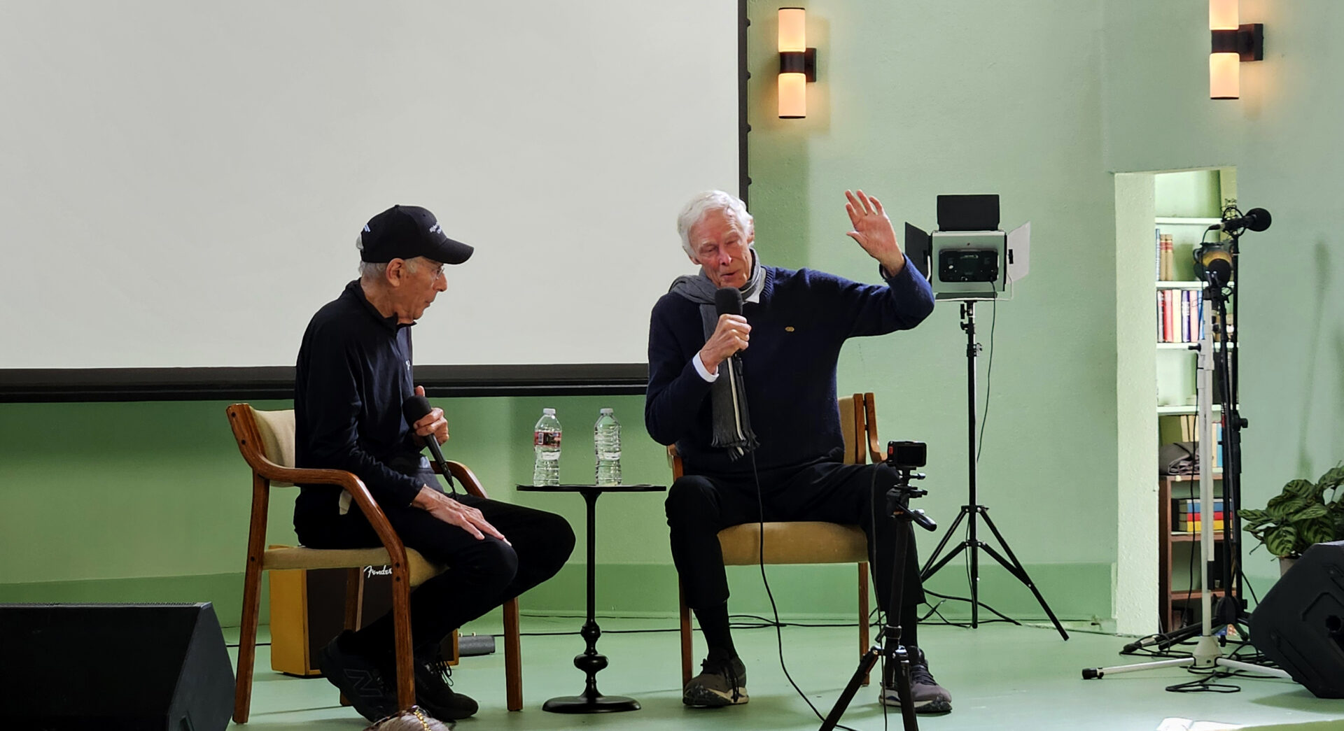 Leonard Pickard and Paul Karasik giving their opening keynotes speaker panel at Psychedelic Awakening Conference 2025
